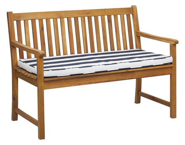 Kerti pad ülőpárnával VIVARA 120 cm Tanúsított akácfa Tengerészkék