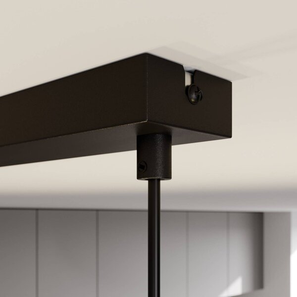 TK Lighting Hilton lógó világítás, fekete/arany, 4 izzós, dimmelhető, Fekete, Nappali / Étkező, fém, Modern