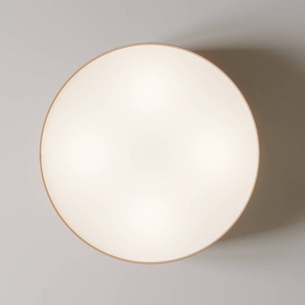 TK Lighting Rondo mennyezeti lámpa, bézs, fém, Ø 45 cm, E27, dimmelhető, Krém / borostyánsárga, Hálószoba, Textil / szövet / selyem, Modern