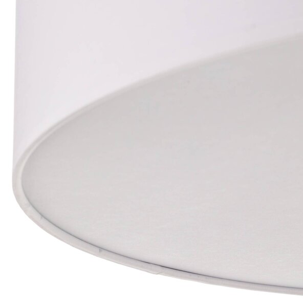 TK Lighting Rondo mennyezeti világítás, fehér Ø 60 cm, dimmelhető, Fehér / opál, Hálószoba, Textil / szövet / selyem, Modern