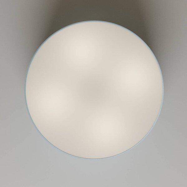TK Lighting Rondo mennyezeti világítás, kék, Ø 45 cm, dimmelhető, Kék, Hálószoba, Textil / szövet / selyem, Modern