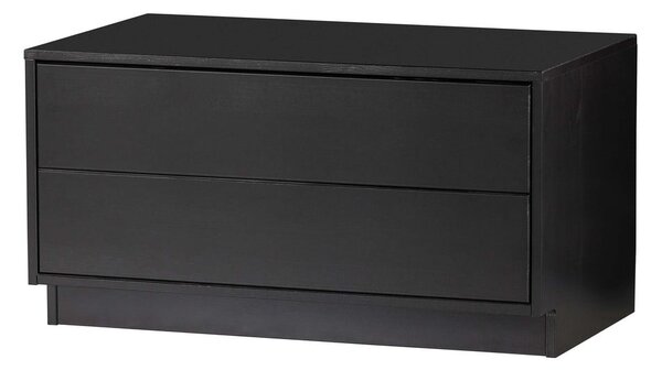 Fekete borovi fenyő moduláris TV-állvány 75x40 cm Finca – WOOOD