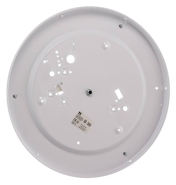 TK Lighting Rondo mennyezeti világítás, szürke Ø 45 cm, dimmelhető, Alu / szürke / cink, Hálószoba, Textil / szövet / selyem, Modern