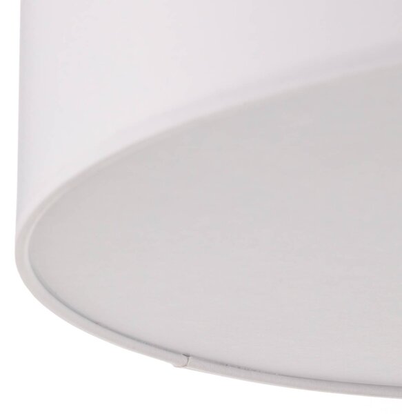 TK Lighting Rondo mennyezeti világítás, fehér Ø 45 cm, dimmelhető, Fehér / opál, Hálószoba, Textil / szövet / selyem, Modern