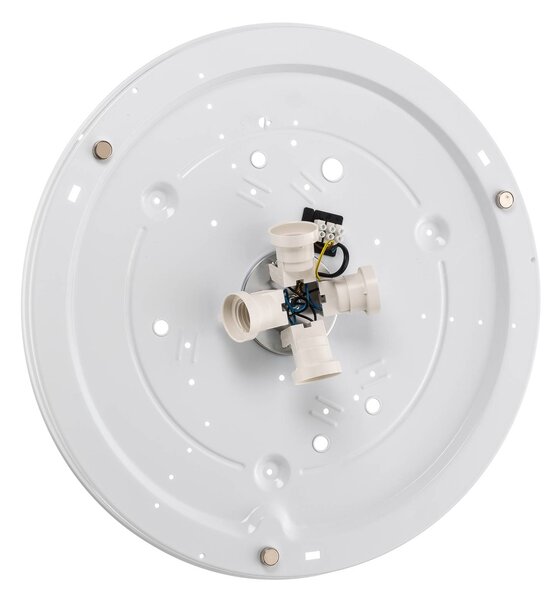 TK Lighting Rondo mennyezeti világítás, sötét szürke Ø 60 cm, dimmelhető, Fekete, Hálószoba, Textil / szövet / selyem, Modern