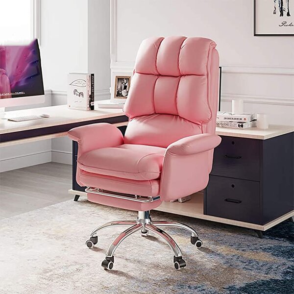 Luxus főnöki, vezetői forgószék, extra puha ülőfelülettel - Rózsaszín