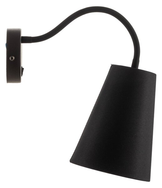 TK Lighting Fali világítás Wire, fekete/arany, Fekete, Nappali / Étkező, Textil / szövet / selyem, Modern