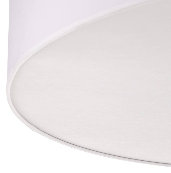 TK Lighting Rondo mennyezeti világítás, fehér Ø 80 cm, dimmelhető, Fehér / opál, Hálószoba, Textil / szövet / selyem, Modern