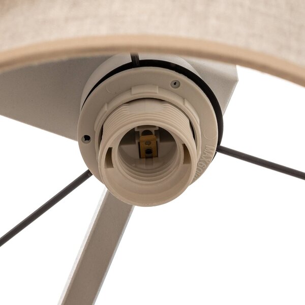 TK Lighting Mona Nature mennyezeti világítás, 5 izzós, természetes vászon, dimmelhető, Nappali / Étkező, Textil / szövet / selyem, Modern