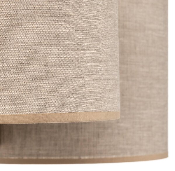 TK Lighting Mona Nature mennyezeti világítás, 5 izzós, természetes vászon, dimmelhető, Nappali / Étkező, Textil / szövet / selyem, Modern
