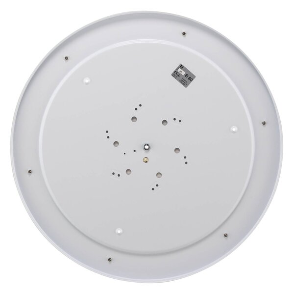 TK Lighting Rondo mennyezeti világítás, fehér Ø 80 cm, dimmelhető, Fehér / opál, Hálószoba, Textil / szövet / selyem, Modern