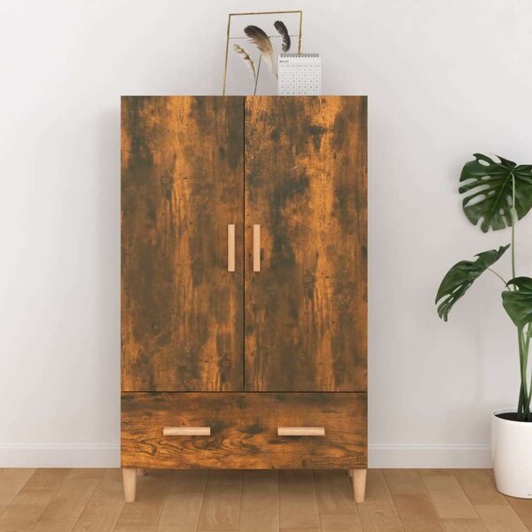 VidaXL füstös tölgy színű szerelt fa magasszekrény 70 x 31 x 115 cm