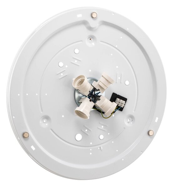 TK Lighting Linobianco mennyezeti világítás, Ø 60 cm, dimmelhető, Barna / rozsda, Nappali / Étkező, Textil / szövet / selyem, Modern