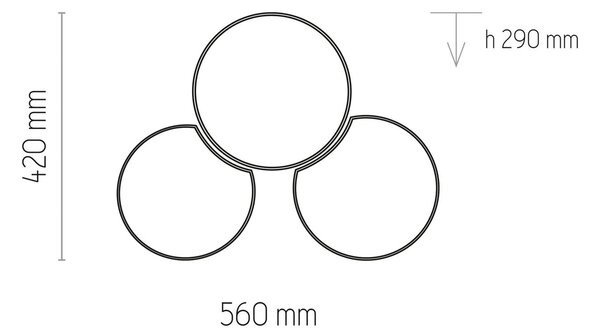 TK Lighting Mona Nature mennyezeti világítás, 3 izzós, természetes vászon, dimmelhető, Nappali / Étkező, Textil / szövet / selyem, Modern