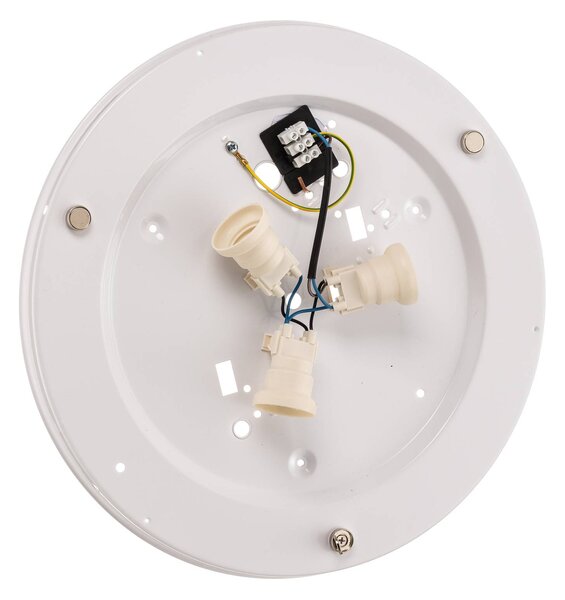 TK Lighting Linobianco mennyezeti világítás, Ø 45 cm, dimmelhető, Nappali / Étkező, Textil / szövet / selyem, Modern