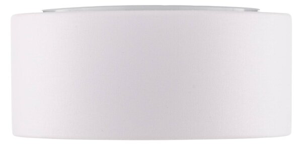 TK Lighting Rondo mennyezeti világítás, fehér, Ø 30 cm, dimmelhető, Fehér / opál, Hálószoba, Textil / szövet / selyem, Modern