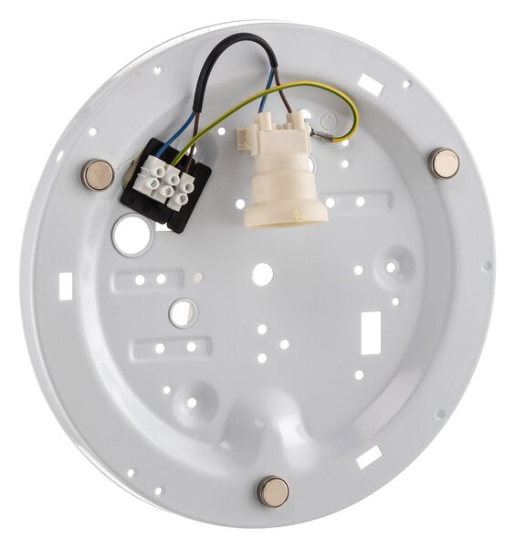 TK Lighting Rondo mennyezeti világítás, fehér, Ø 30 cm, dimmelhető, Fehér / opál, Hálószoba, Textil / szövet / selyem, Modern