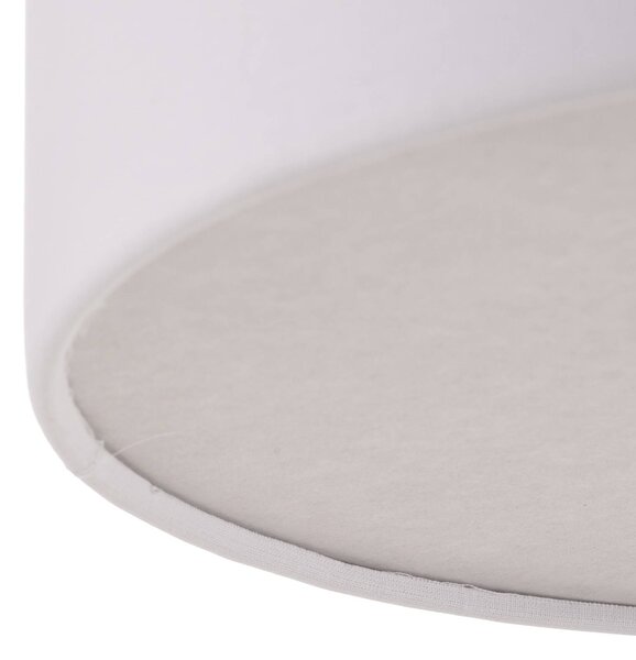 TK Lighting Rondo mennyezeti világítás, fehér, Ø 30 cm, dimmelhető, Fehér / opál, Hálószoba, Textil / szövet / selyem, Modern