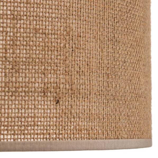 TK Lighting Juta lógó világítás, 1 izzós Ø 30 cm, dimmelhető, Barna / rozsda, Nappali / Étkező, Textil / szövet / selyem