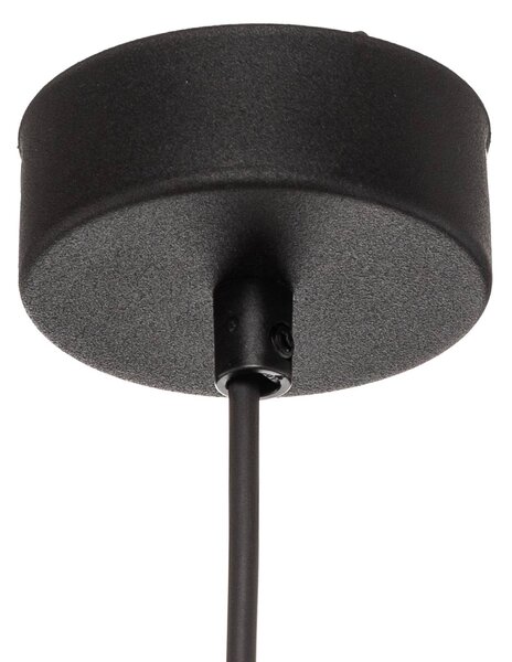 TK Lighting Juta lógó világítás, 1 izzós Ø 30 cm, dimmelhető, Barna / rozsda, Nappali / Étkező, Textil / szövet / selyem