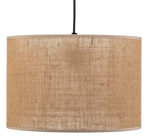 TK Lighting Juta lógó világítás, 1 izzós Ø 30 cm, dimmelhető, Barna / rozsda, Nappali / Étkező, Textil / szövet / selyem
