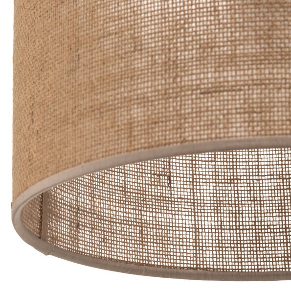 TK Lighting Juta lógó világítás, 1 izzós Ø 30 cm, dimmelhető, Barna / rozsda, Nappali / Étkező, Textil / szövet / selyem