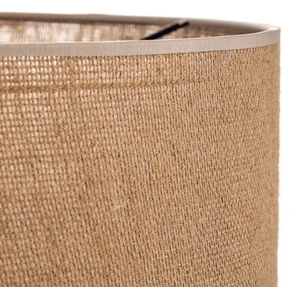 TK Lighting Juta lógó világítás, 1 izzó Ø 50 cm, dimmelhető, Barna / rozsda, Nappali / Étkező, Textil / szövet / selyem