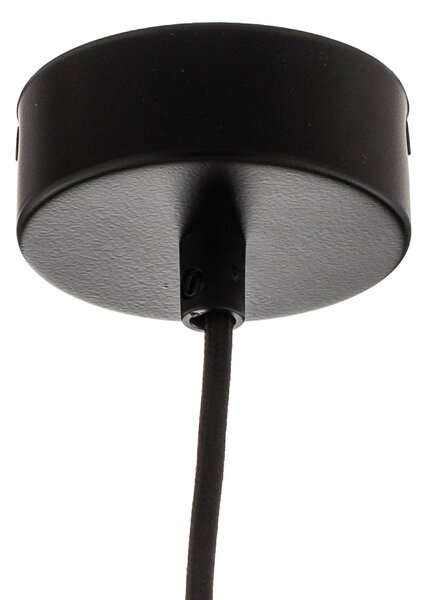 TK Lighting Juta lógó világítás, 1 izzó Ø 50 cm, dimmelhető, Barna / rozsda, Nappali / Étkező, Textil / szövet / selyem