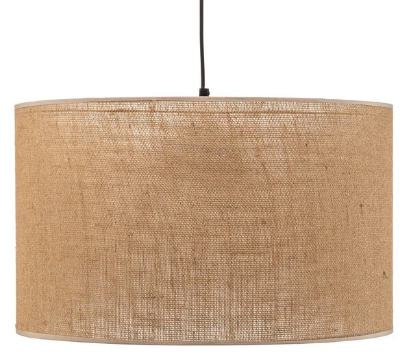 TK Lighting Juta lógó világítás, 1 izzó Ø 50 cm, dimmelhető, Barna / rozsda, Nappali / Étkező, Textil / szövet / selyem