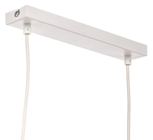 TK Lighting Linobianco lógó világítás, lineáris, 4 izzós, dimmelhető, Fehér / opál, Nappali / Étkező, Textil / szövet / selyem, Modern