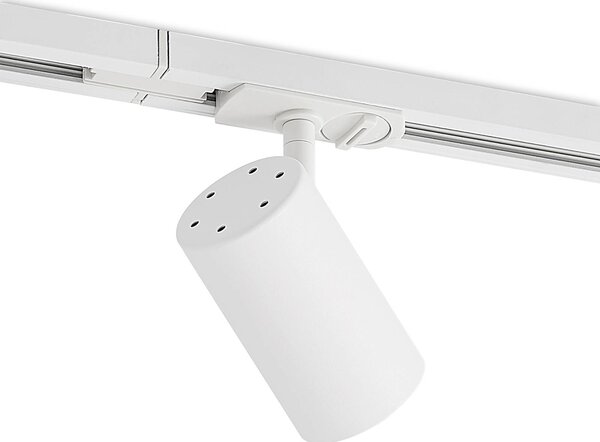 Lindby 1-körös sínrendszer Linaro, GU10, 5 lámpás, fehér, dimmelhető, Fehér / opál, Folyosó, Alumínium, Modern
