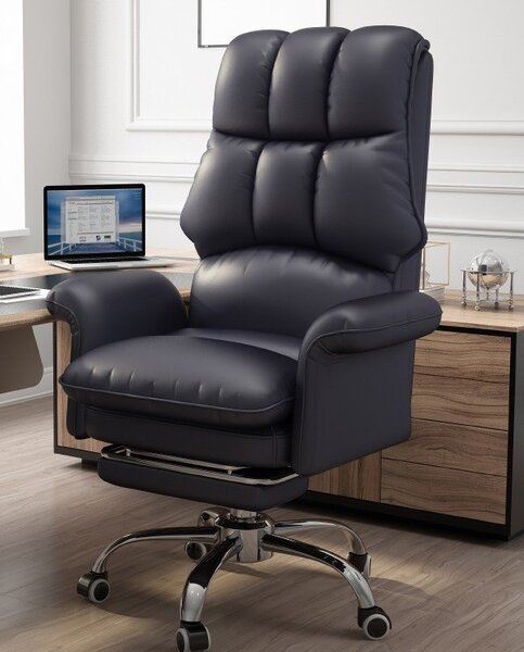 Luxus főnöki, vezetői forgószék, extra puha ülőfelülettel - Fekete