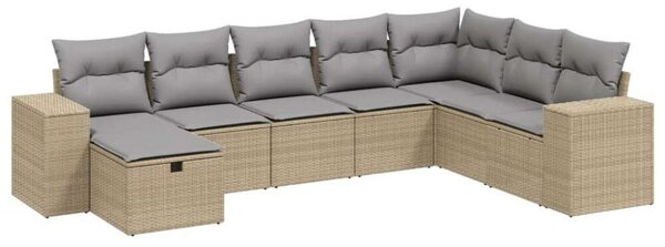 VidaXL Polyrattan Kerti Ülőgarnitúra - 8 részes