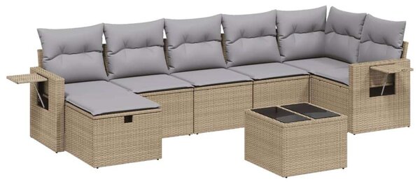 VidaXL Polyrattan Kerti Ülőgarnitúra - 8 részes