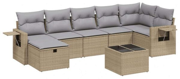 VidaXL Polyrattan Kerti Ülőgarnitúra - 8 részes