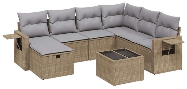 VidaXL Polyrattan Kerti Ülőgarnitúra - 8 részes