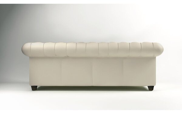 Krémszínű bársony kanapé 230 cm Cambridge – Ropez