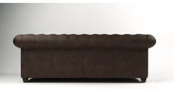 Sötétbarna bársony kanapé 230 cm Cambridge – Ropez