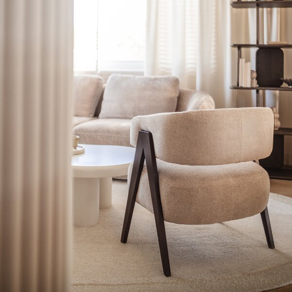 Bézs design fotel MIZU Alia 18