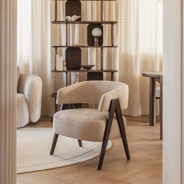 Bézs design fotel MIZU Alia 18