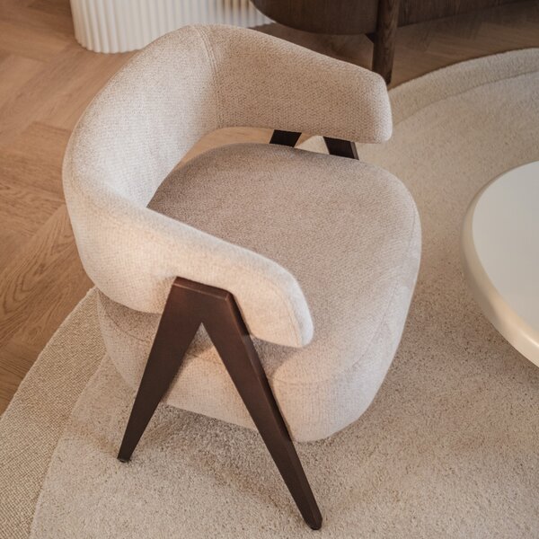 Bézs design fotel MIZU Alia 18