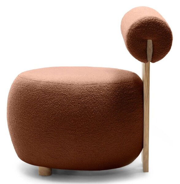 Barna design fotel HANNA, tölgy Now or never 54