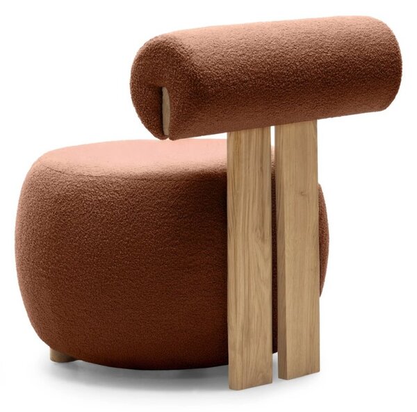 Barna design fotel HANNA, tölgy Now or never 54
