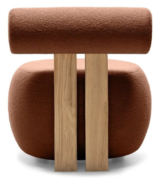 Barna design fotel HANNA, tölgy Now or never 54