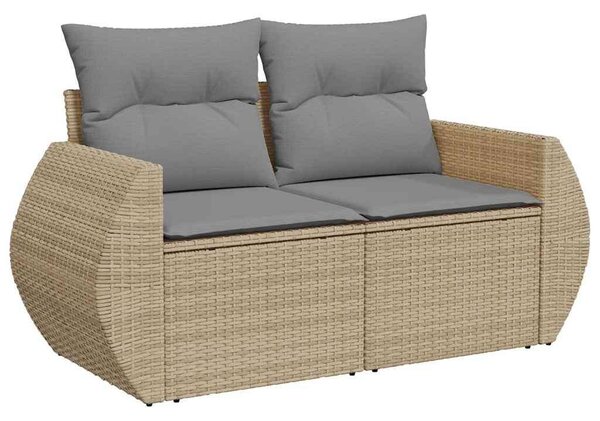 VidaXL Polyrattan Kerti Ülőgarnitúra - 6 részes - Bézs
