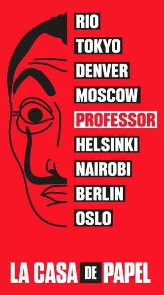 A nagy pénzrablás törölköző fürdőlepedő La casa