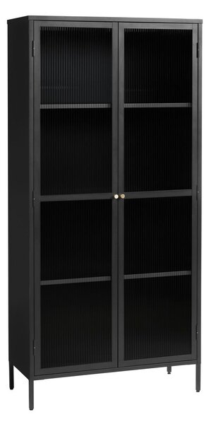 Fekete fém tálalószekrény 90x190 cm Bronco – Unique Furniture