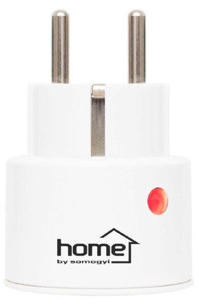 HOME TH2300 távirányítható mini hálózati aljzat, max. 2300W, 40m hatótáv, LED visszajelző