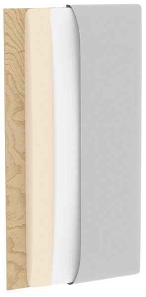 Kárpitozott falipanel QUADRATTA 20x50 cm, kék Szín: Kék