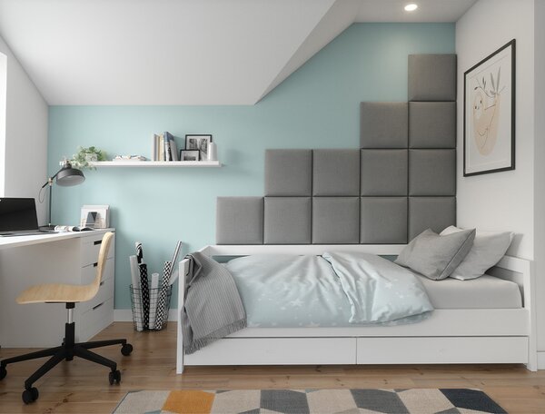 Kárpitozott falipanel QUADRATTA 40x40 cm - több színben Szín: Kék